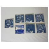 Lot of 7 Holland America Line Cruise Ship Coasters