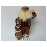 Christmas Golfing Santa Claus ~ 17" Tall