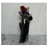 Gold Eagle Golf Bag & Assorted Clubs
