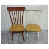 Lot of 2 Wooden Chairs