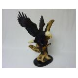 Bald Eagle Resin Figure w/ Knife Branch