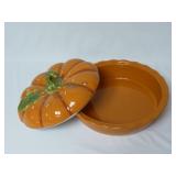 Covered Pumpkin Pie Dish