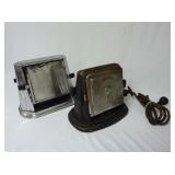 Lot of 2 Vintage Side Load Toasters