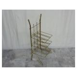 Goldtone Metal Towel Holder Valet