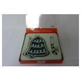 Fitz & Floyd Christmas Bell Snack Plate & Spreader