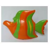 Ceramic Fish Coin Bank ~ Very Brightly Colored