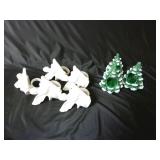 Lot of Christmas Napkin Rings ~ Trees & Angels