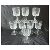 Set of Westmoreland Glass Paneled Grape Cordials