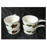 Set of 4 Cades Cove Handled Soup Bowls