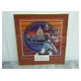 Framed Washington Redskins Football Picture
