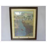 Vintage 1974 Lloyd Mitchell Cowboy Framed Print
