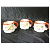 Set of 3 1960 HH (Holt Howard) Winking Santa Cups