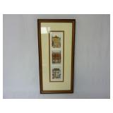 "Shops" 10/100 Joan D. Menard Framed Print