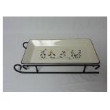 Pfaltzgraff Penguin Skate Sled Tray / Dish
