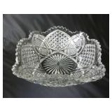 Vintage Square Glass Serving Bowl