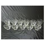 Lot of Clear Glass Dessert Dishes