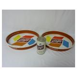 Vintage Schlitz Beer Can Radio & (2) Trays
