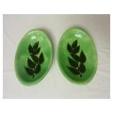 Set of 2 Atlantic Molds Holly Dishes Bowls