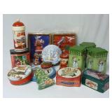 Large Lot of Christmas Cookie Tins