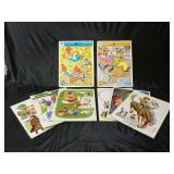 Vintage Playskool & Whitman Tray Puzzle Lot