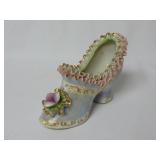 Vintage Hand Painted Fern Importation Shoe Slipper