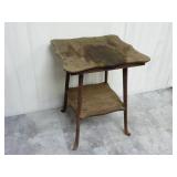 Antique Oak Tiered Table