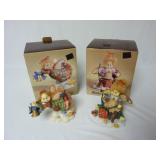 Lot of 2 Patchwork Angel Figurines ~ New