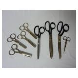 Lot of Vintage Metal Scissors