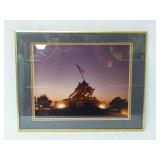 Framed Photograph of Marine Corps War Memorial