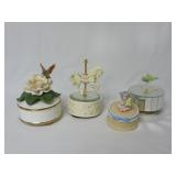 Lot of 4 Vintage Music Boxes