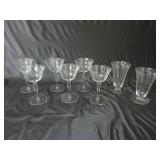 (6) & (2) Beautiful Glass Cups / Glasses