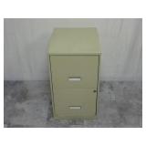 2 Drawer Metal File Cabinet w/ Key