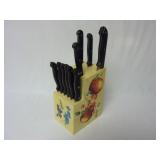Knife Block w/ Full Tang Knives