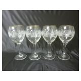 Set of Christmas / Winter Goblets