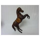 Vintage Leather Wrapped Rearing Horse