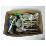 Box Lot of Kitchen Drawer Utensils