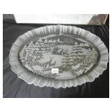 Mikasa Winter Dreams 18" Oval Platter / Tray