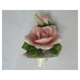 Pink Rose Porcelain Night Light