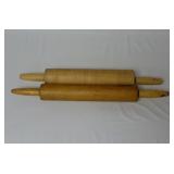 Lot of 2 Wooden Rolling Pins