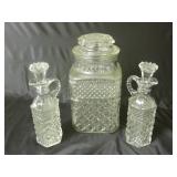 Vintage Wexford Glass Canister Oil & Vinegar Cruet