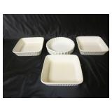 Lot of 4 RJM Cookware Dishes
