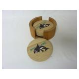 Set of Orca Whale Stone Coasters