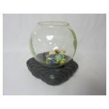 Small Fish Tank w/ Plastic Fish
