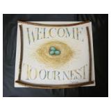Metal Welcome to Our Nest Sign