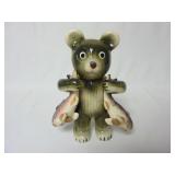 Vintage Bear w/ Trout Salt & Pepper Shaker Set