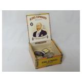 King Edward Cigar Box w/ Watch & Parts