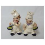 Vintage Salty & Peppy Chef Salt & Pepper Shakers