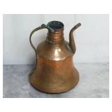 Vintage Hammered Copper & Brass Pitcher