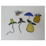 Lot of Leaded Stained Glass Sun Catchers