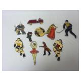 Lot of Suncatchers ~ Fire Truck, Hockey & More
